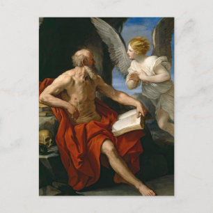 Carte Postale L'Ange apparaissant à Saint Jérôme par Guido Reni
