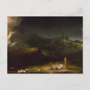 Carte Postale L'ange qui apparaît aux bergers, Thomas Cole 