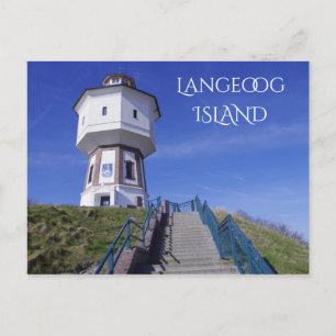 Carte Postale Langeoog Island Water Tower, Frise orientale, Alle