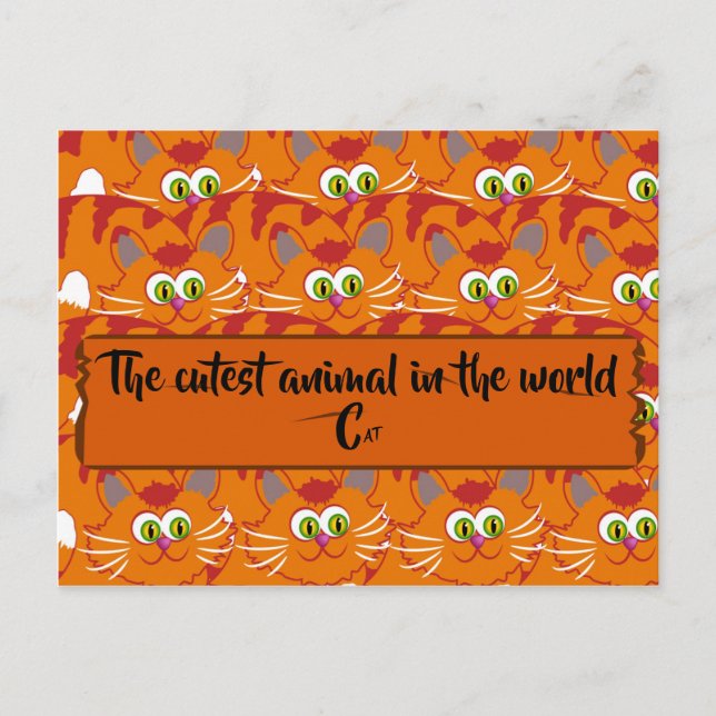 Carte Postale L'Animal Le Plus Coupé Du Monde (Devant)