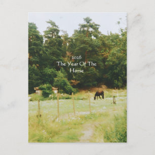 Carte Postale L'Année Du Cheval, 2026,