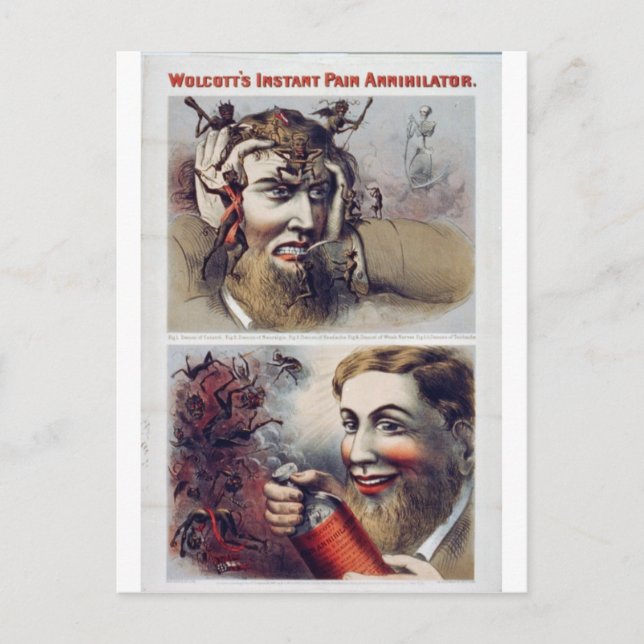 Carte Postale L'annihilateur de douleur instantanée de Wolcott (Devant)