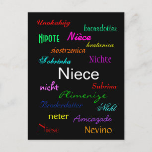 Carte Postale "L'anniversaire d'une nièce I" Personnalisable