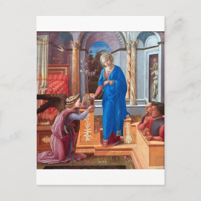Carte Postale L'Annonciation, Filippo Lippi, 1440 (Devant)