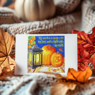 Carte Postale Lanterne à mes pieds
