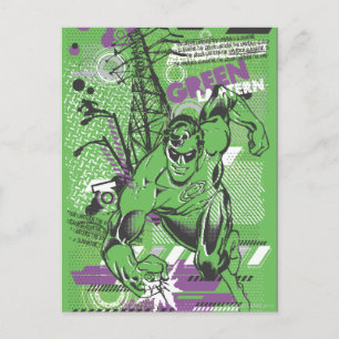 Carte Postale Lanterne verte - Affiche de collage Absurde