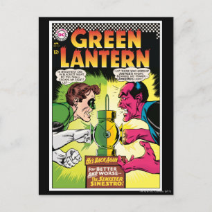 Carte Postale Lanterne verte contre Sinestro