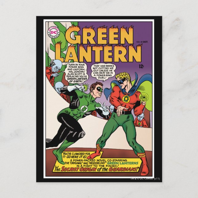 Carte Postale Lanterne verte dans la bague (Devant)