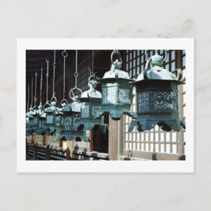 Carte Postale Lanternes à pendre - Kasuga Taisha, Nara, Japon