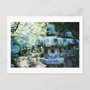 Carte Postale Lanternes en pierre : Temple Gesshoji, Matsue, Jap