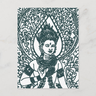 CARTE POSTALE LAO - THAÏE - CAMBODDHIST ANGEL DIEU