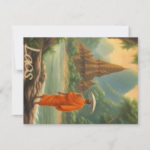 Carte Postale Laos Monk