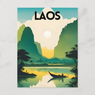 Carte Postale Laos Travel