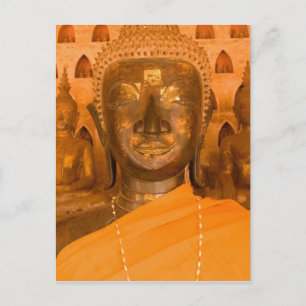 Carte Postale Laos, Vientiane, l'une des 6840 images de Bouddha