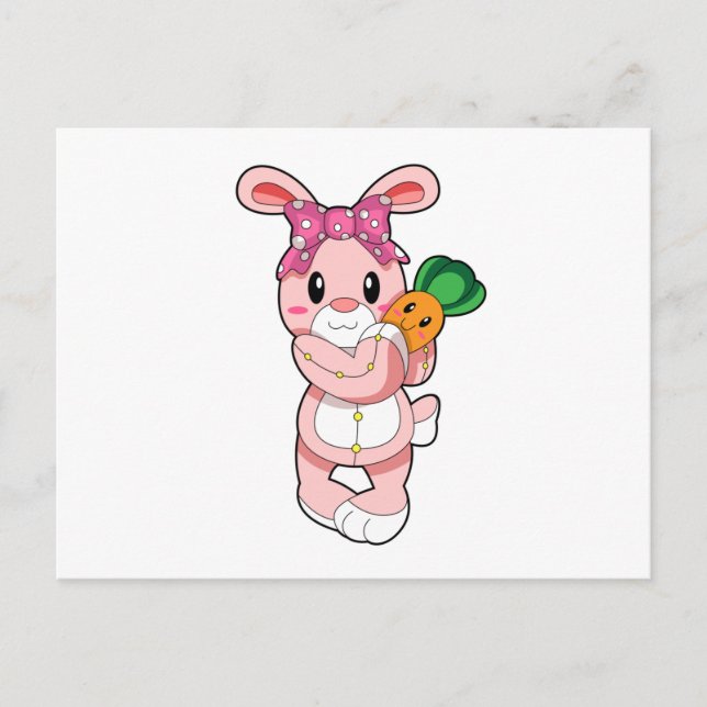 Carte Postale Lapin comme jouet (Devant)