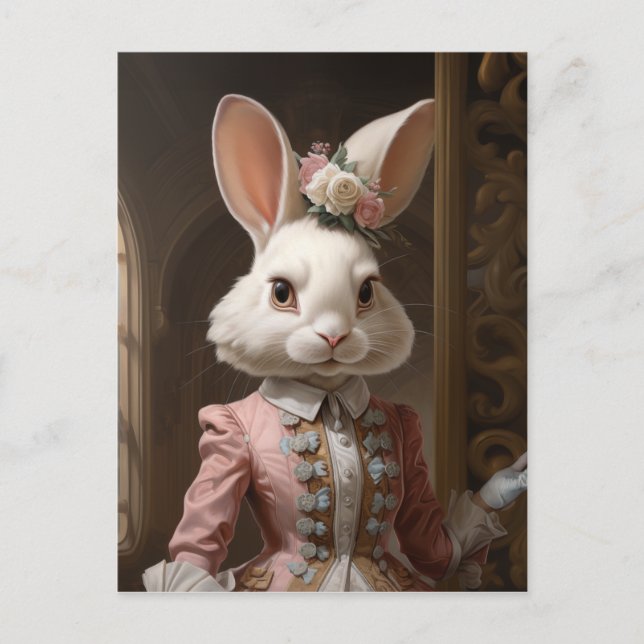 Carte Postale Lapin de Cotillon (Devant)