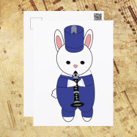 Lapin Lapin Clarinet Marche Bande Bleu Blanc