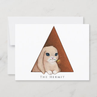 Carte Postale Lapin "l'ermite"