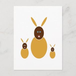 Carte Postale Lapins de moutarde