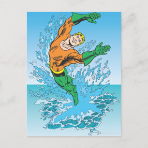 Carte Postale L'Aquaman sort de la mer