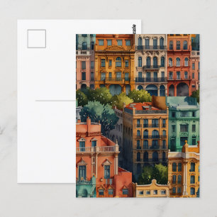 Carte Postale L'aquarelle de Buenos Aires