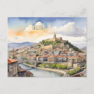 Carte Postale L'aquarelle de Tbilissi