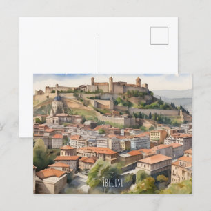 Carte Postale L'aquarelle de Tbilissi