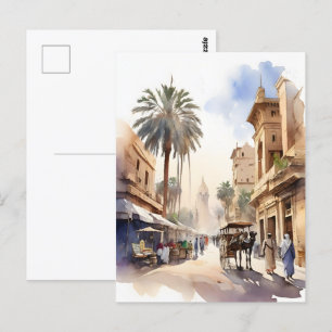 Carte Postale L'aquarelle du Caire