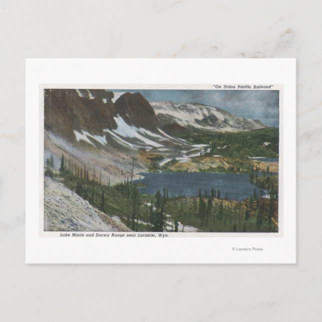Carte Postale Laramie, WY - Lac Marie et Snowy Range sur Unio (Devant)
