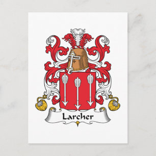 Carte Postale Larcher Family Crest