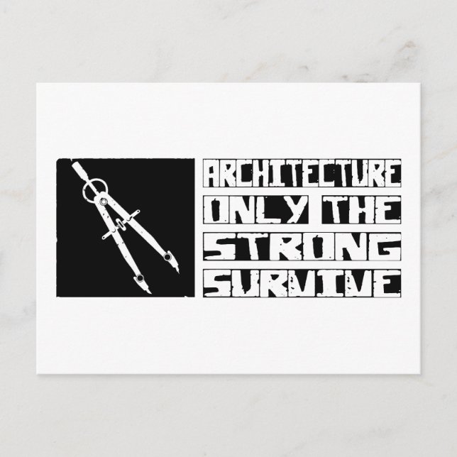 Carte Postale L'architecture survit (Devant)