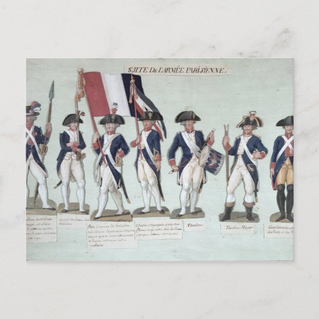 Carte Postale L'armée parisienne pendant les Français (Devant)