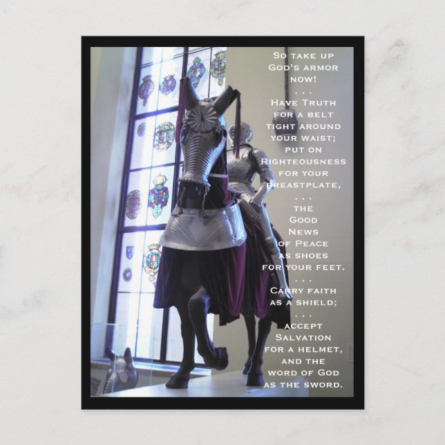 Carte Postale L'armure de Dieu (cheval) (Devant)