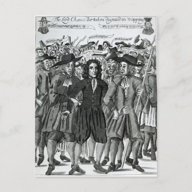 Carte Postale L'arrestation du juge Jeffreys 1689 (Devant)