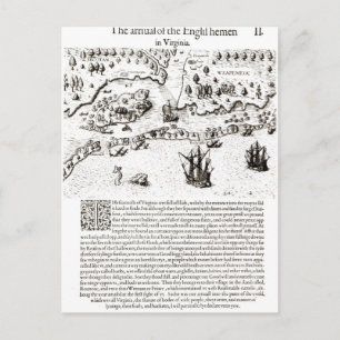 Carte Postale L'arrivée des Anglais en Virginie