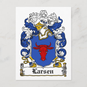 Carte Postale Larsen Family Crest