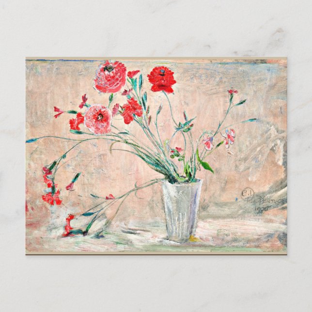 Carte Postale Larsson - Oeillets et pavois (Devant)