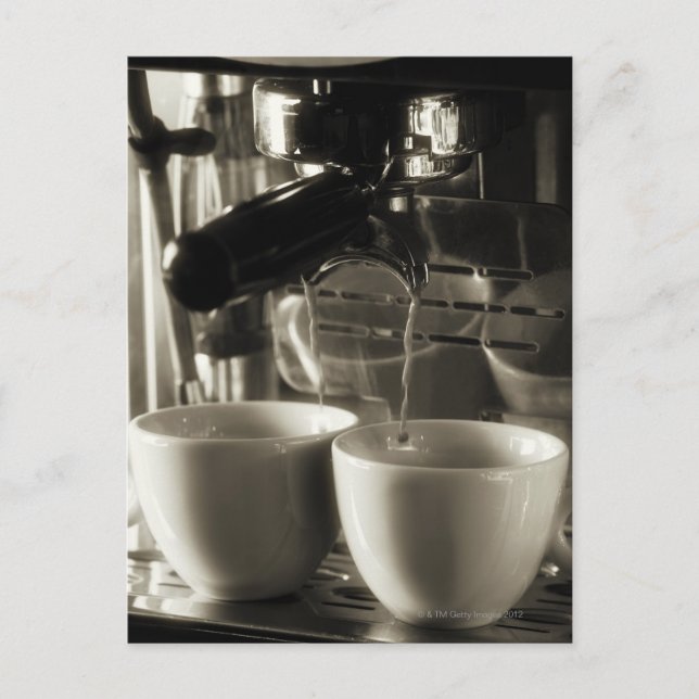 Carte Postale L'art de faire du café frais / pourboire (Devant)
