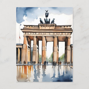 Carte Postale L'art de l'aquarelle à Berlin