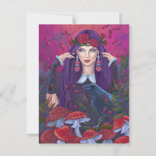 Carte Postale L'art de l'imaginaire de beauté mystique