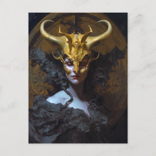 Carte Postale L'art de l'Imaginaire de la reine noire