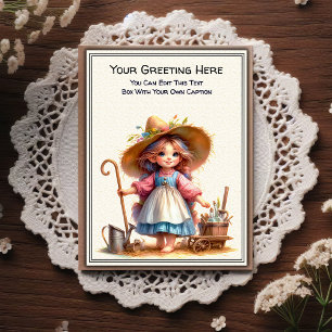 Carte Postale L'art de livre de contes fantaisistes au quotidien