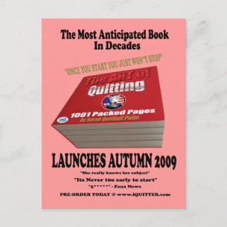 Carte Postale L'art de quitter Sarah Quitbull Palin