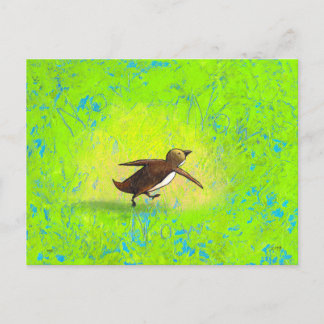 Carte Postale L'art des pingouins s'est dépêché d'atteindre Grac
