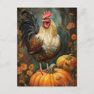 Carte Postale L'art du coq de poulet