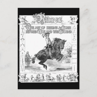 Carte Postale L'art du équitation