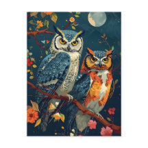 L'art du hibou vintage