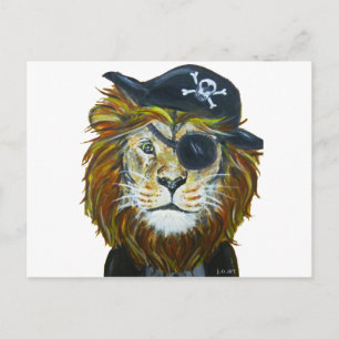 Carte Postale L'art du pirate Lion