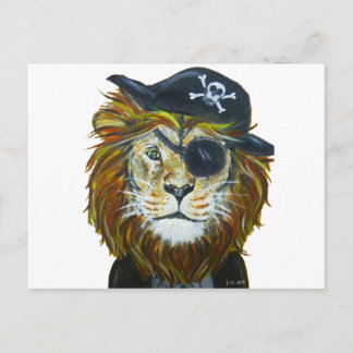Carte Postale L'art du pirate Lion