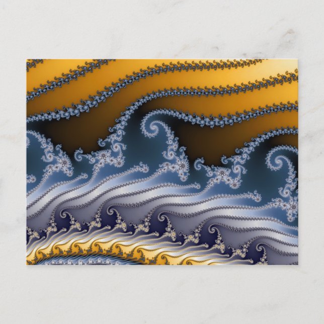 Carte Postale L'art fractal balayé par le vent (Devant)